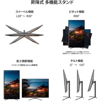 31.5型/3840×2160/HDMI×1、DP×1、Type-C×1/ブラック/スピーカー有/2年保証 JAPANNEXT