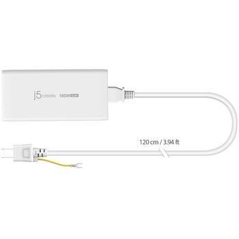 185W GaN PD3.1 3ポート USB急速充電器 j5 create