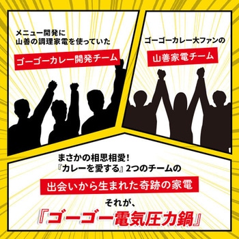ゴーゴーカレー 電気圧力鍋 2.2L アレンジレシピ付 YAMAZEN(山善)