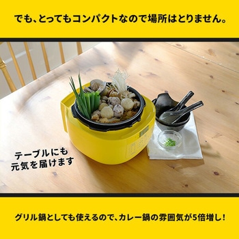 ゴーゴーカレー 電気圧力鍋 2.2L アレンジレシピ付 YAMAZEN(山善)