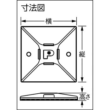 マウントベースナイロン66(粘着テープなし) PANDUIT