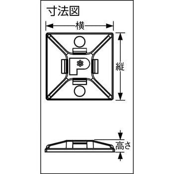 マウントベースABS(粘着テープ付) PANDUIT