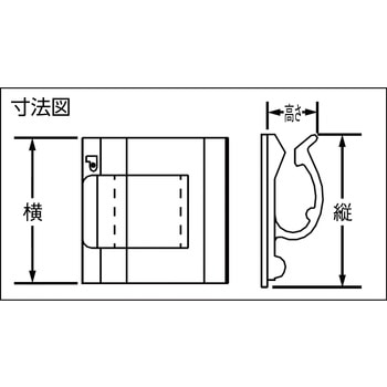 コードクリップ(アクリル系粘着テープ付) 屋内・屋外用 PANDUIT