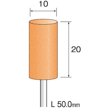 研磨用ゴム砥石 軸径2．34mm(砥粒：WA・硬さ：ハード) Minimo