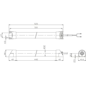 簡易防水型LEDリニアライト NLT4 - 日機