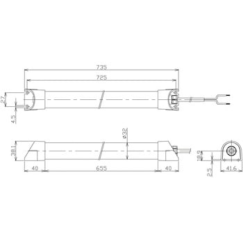 簡易防水型LEDリニアライト NLT4 - 日機