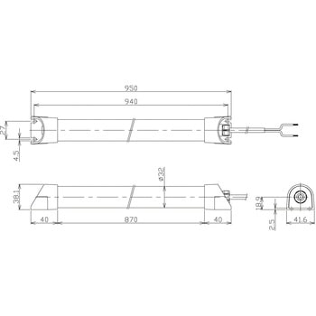 簡易防水型LEDリニアライト NLT4 - 日機