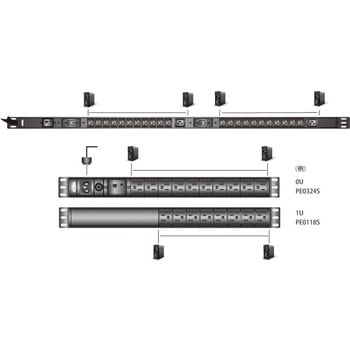 ベーシックPDU/0U/100V/20A/NEMA16ポート/サージ保護回路付き ATEN