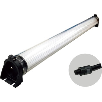 防水型LEDリニアライトAC100～240V(3mコードケーブルカバー付き) 日機