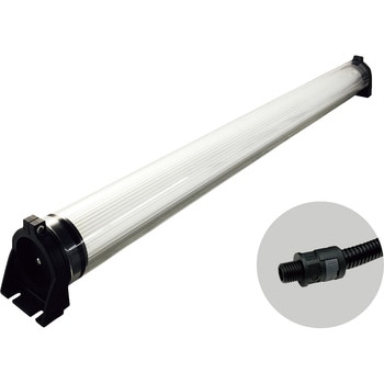 防水型LEDリニアライトAC100～240V(3mコードケーブルカバー付き) 日機