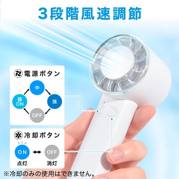 冷却プレート付きハンディーファン 大河商事