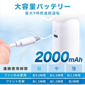冷却プレート付きハンディーファン 大河商事