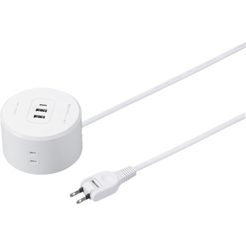 丸型タップ4個口PD20W ヤザワコーポレーション