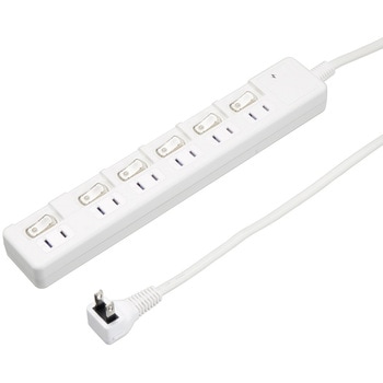 雷ガード付節電タップ5mホワイト ヤザワコーポレーション