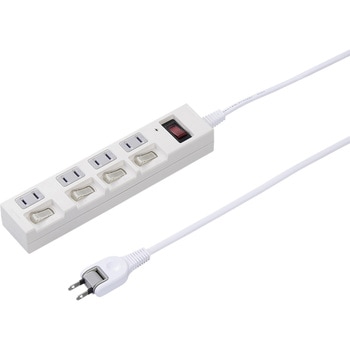 個別集中スイッチ付節電タップ ヤザワコーポレーション