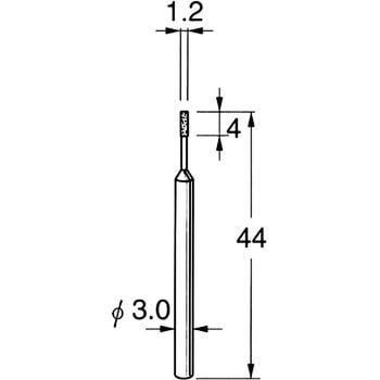 機械研削用 軸付電着ボラゾン砥石 リューター(日本精密機械工作)