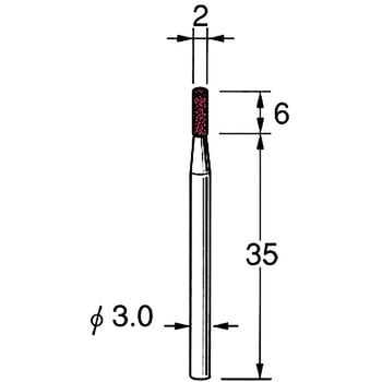 軸付砥石 軸径3mm リューター(日本精密機械工作)