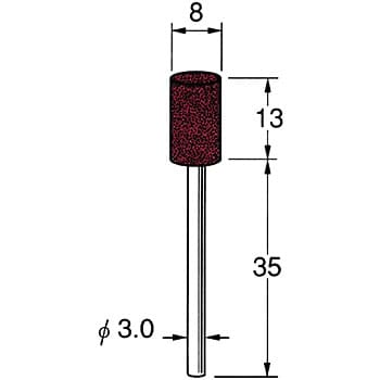 軸付砥石 軸径3mm リューター(日本精密機械工作) 【通販モノタロウ】