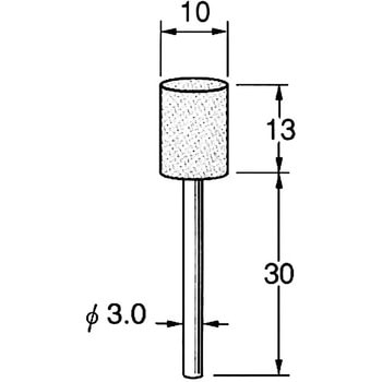軸付砥石 軸径3mm リューター(日本精密機械工作)