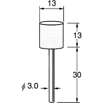 軸付砥石 軸径3mm リューター(日本精密機械工作)