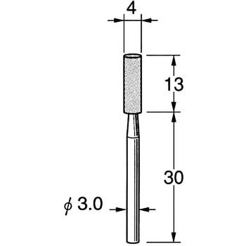 軸付砥石 軸径3mm リューター(日本精密機械工作)