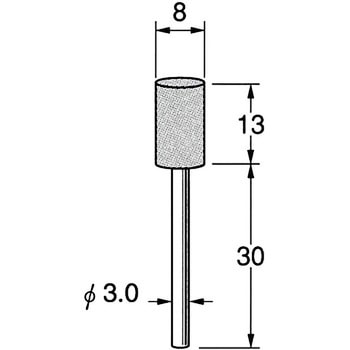 軸付砥石 軸径3mm リューター(日本精密機械工作)