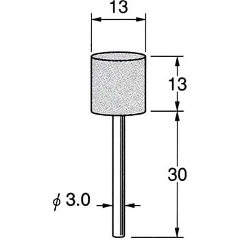 軸付砥石 軸径3mm リューター(日本精密機械工作)