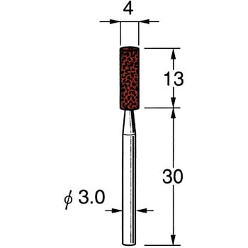 軸付砥石 軸径3mm リューター(日本精密機械工作)
