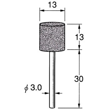軸付砥石 軸径3mm リューター(日本精密機械工作)