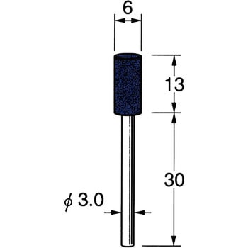 軸付砥石 軸径3mm リューター(日本精密機械工作)