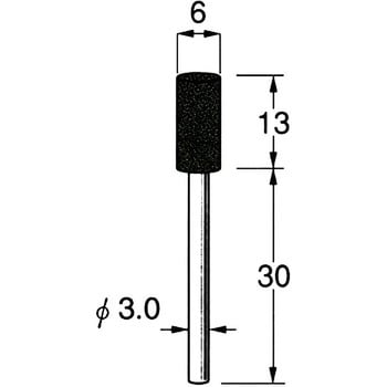 軸付砥石 軸径3mm リューター(日本精密機械工作)