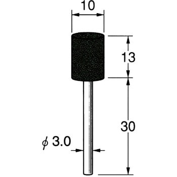 軸付砥石 軸径3mm リューター(日本精密機械工作)