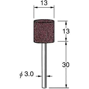 軸付砥石 軸径3mm リューター(日本精密機械工作)