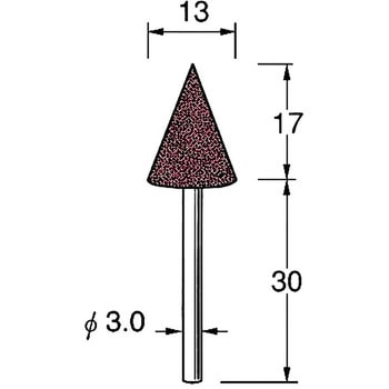 軸付砥石 軸径3mm リューター(日本精密機械工作)