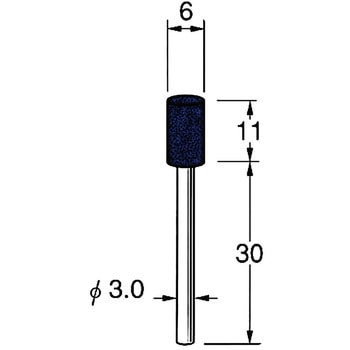 軸付砥石 軸径3mm リューター(日本精密機械工作)