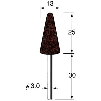 軸付砥石 軸径3mm リューター(日本精密機械工作)