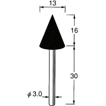 軸付砥石 軸径3mm リューター(日本精密機械工作)
