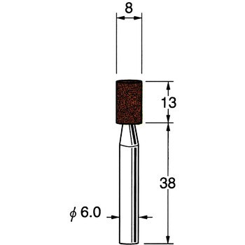 軸付砥石 軸径6mm リューター(日本精密機械工作) 【通販モノタロウ】