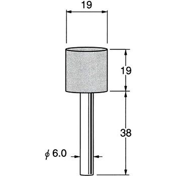 軸付砥石 軸径6mm リューター(日本精密機械工作)