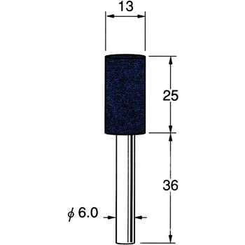 軸付砥石 軸径6mm リューター(日本精密機械工作)