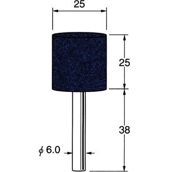 軸付砥石 軸径6mm リューター(日本精密機械工作)