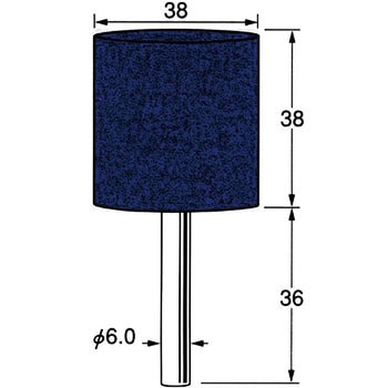 軸付砥石 軸径6mm リューター(日本精密機械工作)