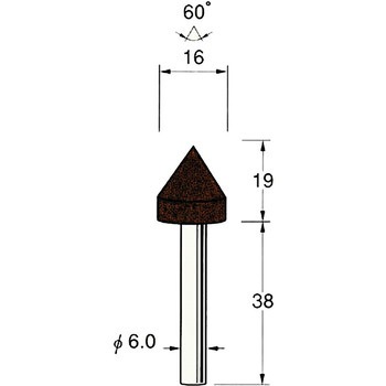 軸付砥石 軸径6mm リューター(日本精密機械工作)