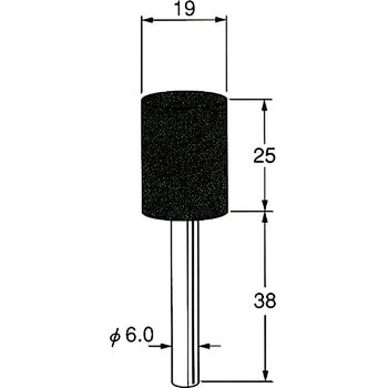 軸付砥石 軸径6mm リューター(日本精密機械工作)