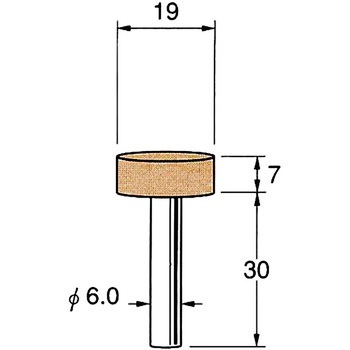 軸付砥石 軸径6mm リューター(日本精密機械工作)
