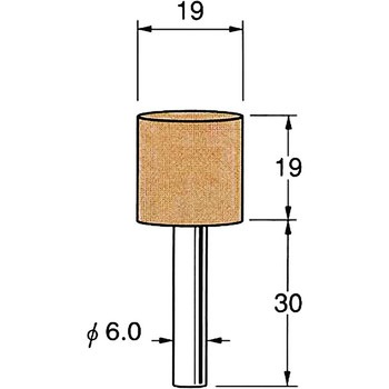 軸付砥石 軸径6mm リューター(日本精密機械工作)