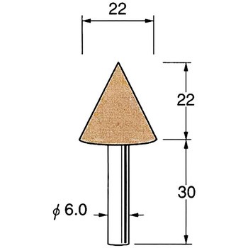 軸付砥石 軸径6mm リューター(日本精密機械工作)