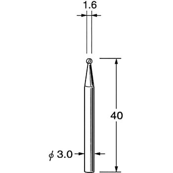 超硬カッター シャンク径3mm リューター(日本精密機械工作)