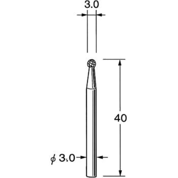 超硬カッター シャンク径3mm リューター(日本精密機械工作)