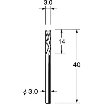 超硬カッター シャンク径3mm リューター(日本精密機械工作)